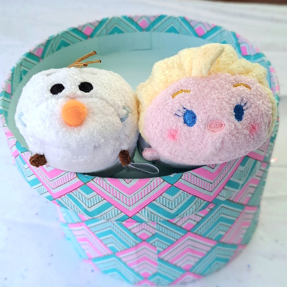 Disney Frozen Tsum Tsum Olaf and Elsa Mini 3.5" Plush